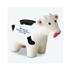 aerial view a white/black white cow with black spots stress shape, image 1 of 3