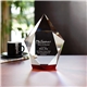 aerial view a clear/red large faceted ruby award, image 1 of 2