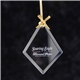 aerial view a clear diamond jade glass ornament, image 1 of 2