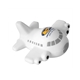 aerial view a white aircraft themed stress reliever, image 1 of 2
