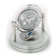 aerial view a silver davant gimbal clock / frame, image 1 of 2