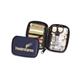 aerial view a blue deluxe travel sewing kit, image 1 of 2
