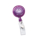 aerial view a purple economy round retractable badge holder, image 1 of 2