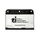 aerial view a clear zippered portfolio pouch w / three holes, image 1 of 2