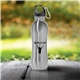aerial view a silver stainless steel 26 oz bottle, image 1 of 2