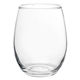 a clear stemless white wine glass - set of 2