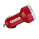 aerial view a red dual port usb charger, image 1 of 3