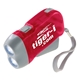 aerial view a red emergency flashlight, image 1 of 3
