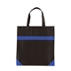 aerial view a blue nonwoven shopping bag, image 1 of 2