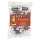 aerial view a clear small snack bag with rectangle magnet standard fill, image 1 of 17