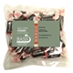 aerial view a clear large snack bag with rectangle magnet standard fill, image 1 of 16