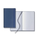 aerial view a blue castelli linen banded medio lined white page journal, image 1 of 2