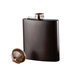 a black elegant black flask gift set