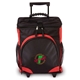 aerial view a red mobile on - the - go cooler with wheels, image 1 of 2
