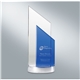 aerial view a clear/blue bergen cobalt optically perfect award, image 1 of 2