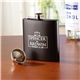 a group of elegant black flask gift set