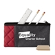 aerial view a dark red mod school kit with polyester case, image 1 of 2