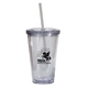 aerial view a group of double wall 16 oz tumbler, image 1 of 3