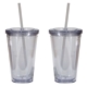 aerial view a group of double wall 16 oz tumbler, image 3 of 3