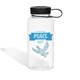 a peace 04 34 oz h2go wide 2.0 water bottle - clear