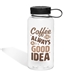 a coffee 01 34 oz h2go wide 2.0 water bottle - clear