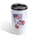 a patriotic 04 optima 14 oz stainless steel / polypropylene tumbler