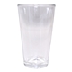 aerial view a clear 16 oz pint glass, laser, premium, image 1 of 3