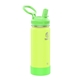 aerial view a lightning green takeya(r) 18 oz actives glow in the dark bottle, image 1 of 4