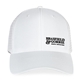 aerial view a white merrimack hat co.(tm)casey trucker, image 1 of 5