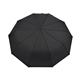 aerial view a black elements 46 recycled auto open close executive folding umbrella, image 1 of 6