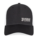 aerial view a black-white merrimack hat co.(tm)casey trucker, image 1 of 5