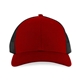 aerial view a red/charcoal merrimack hat co.(tm)colt trucker, image 1 of 5