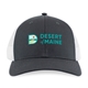 aerial view a charcoal/white merrimack hat co.(tm)colt trucker, image 1 of 5