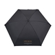 aerial view a black elements 39 recycled manual mini folding umbrella, image 1 of 9