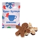 aerial view a white holiday mug hanger - cinnamon gingerbread, image 1 of 4