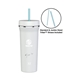 aerial view a frosted takeya(r) 32 oz straw tumbler - laser, standard, image 2 of 2