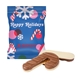 aerial view a white holiday mug hanger - peppermint candy cane, image 1 of 3