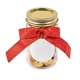 aerial view a clear fresh beginnings bite size cookies mason jar, image 1 of 4