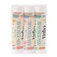 aerial view a group of 3 pack lip balm spf 15, image 5 of 6