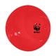 a translucent red fun 12- inch vinyl beach ball