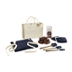 aerial view a navy brownie points gift set, image 1 of 7