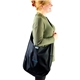 aerial view a black rume(r) recycled crossbody tote, image 1 of 10