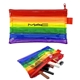 a rainbow rainbow zipper pouch