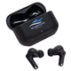 aerial view a black sonoro dual microphone noise cancelling tws earbuds, image 1 of 2