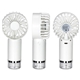 aerial view a white spritz handheld rechargeable misting fan, image 1 of 5