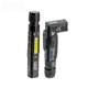 a black troika splashproof led aluminum flashlight with led side light