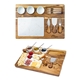a group of milton 11- piece acacia wood cheese set