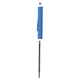 aerial view a bright blue pocket screwdriver - rev. 2.5mm tech 0 phillips blade / magnet top, image 1 of 2