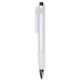 a white xl jumbo retractable pen with rubber grip