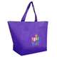 a purple eco non - woven shopping tote 4cp